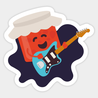 Jam Play Electric Guitar | Gift Ideas | Music Puns Sticker